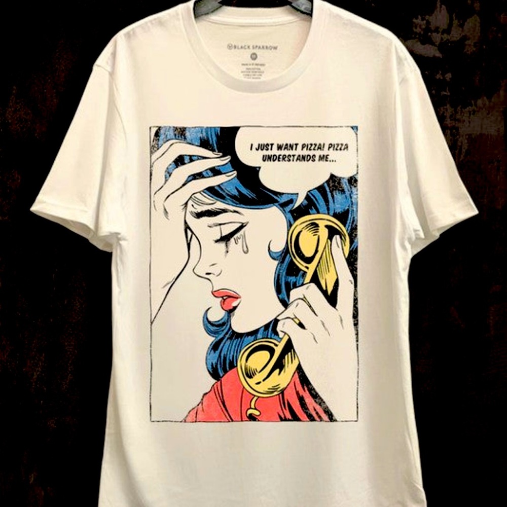 Bone colored graphic tee